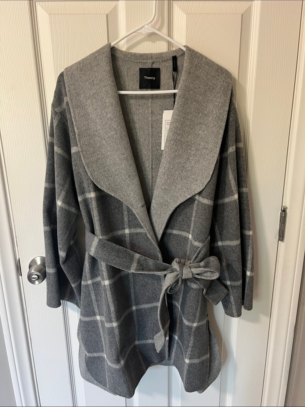 Theory shawl collar coat